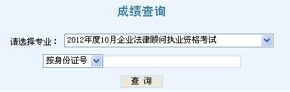 中大网校发布2012年天津企业法律顾问成绩查询信息
