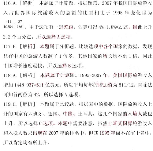 2010年下半年北京公务员考试行测真题答案