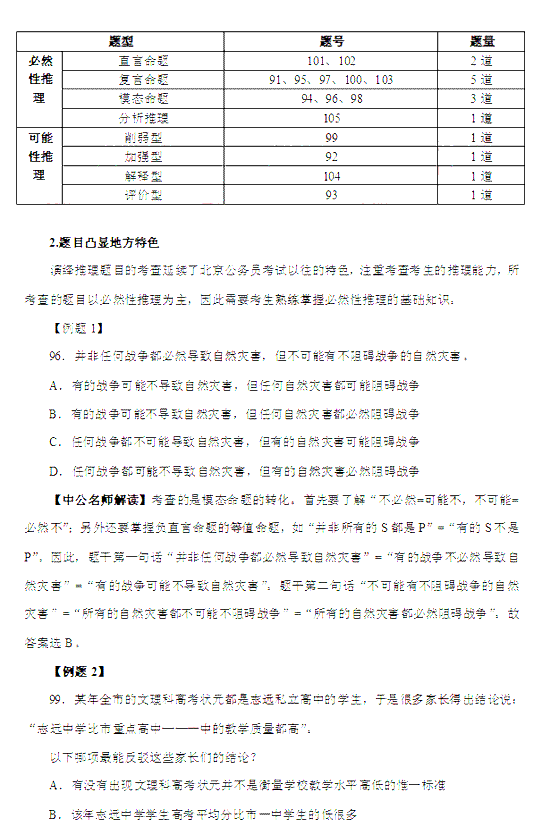 2011年北京市公务员考试行测真题深度解读